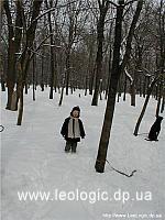 Декабрь 2002. Руслан с Ильей на дрессуре с СОбаком Найтом